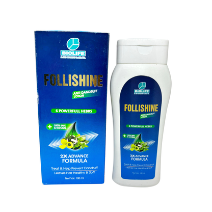 FOLLISHINE HAIR LOTION | Treat & Help Prevent Dandruff 100ML