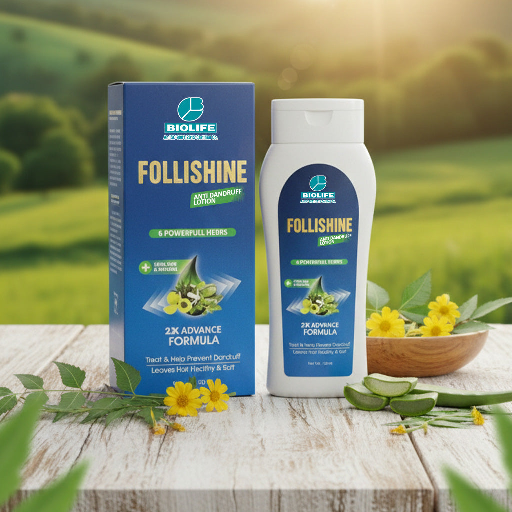FOLLISHINE HAIR LOTION | Treat & Help Prevent Dandruff 100ML