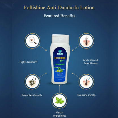 FOLLISHINE HAIR LOTION | Treat & Help Prevent Dandruff 100ML