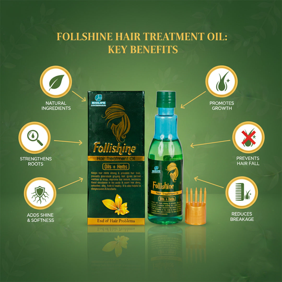 FOLLISHINE HAIR OIL | Solution for all your hair concerns 100ML
