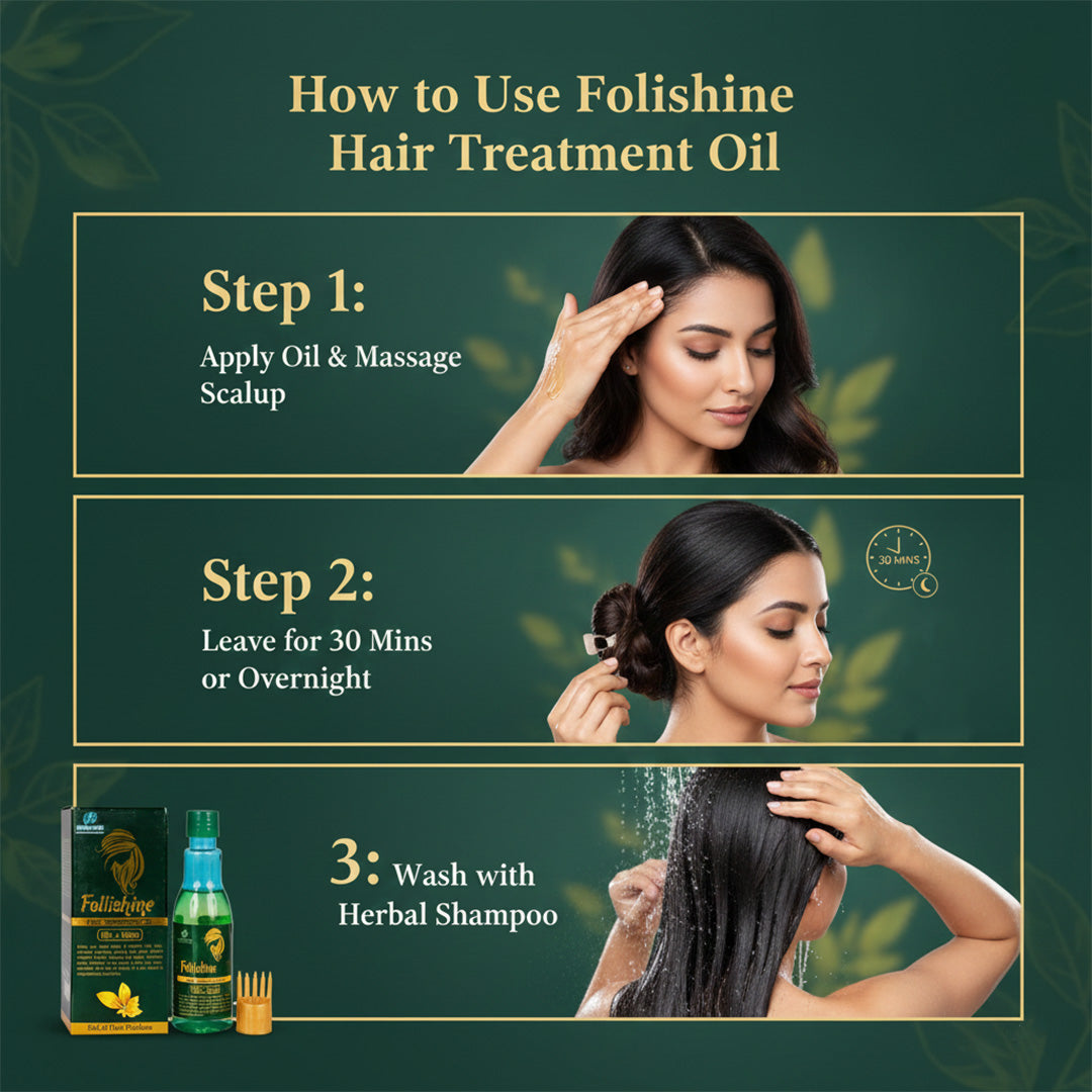 FOLLISHINE HAIR OIL | Solution for all your hair concerns 100ML
