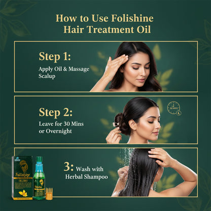 FOLLISHINE HAIR OIL | Solution for all your hair concerns 100ML
