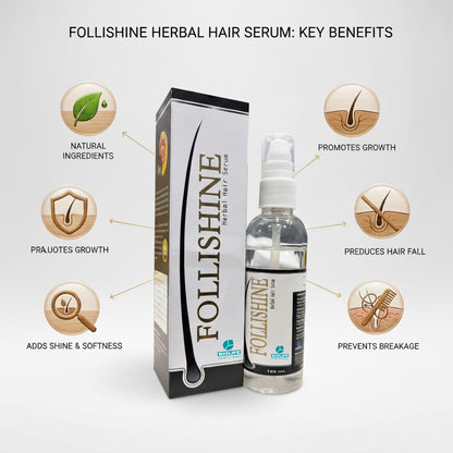 FOLLISHINE HAIR SERUM | Promotes Hair Growth and Prevents Hair Fall 100ML