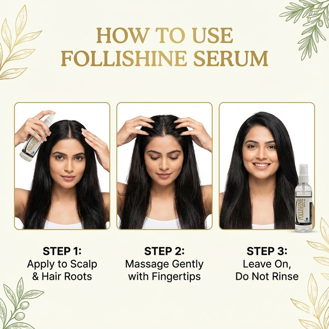 FOLLISHINE HAIR SERUM | Promotes Hair Growth and Prevents Hair Fall 100ML