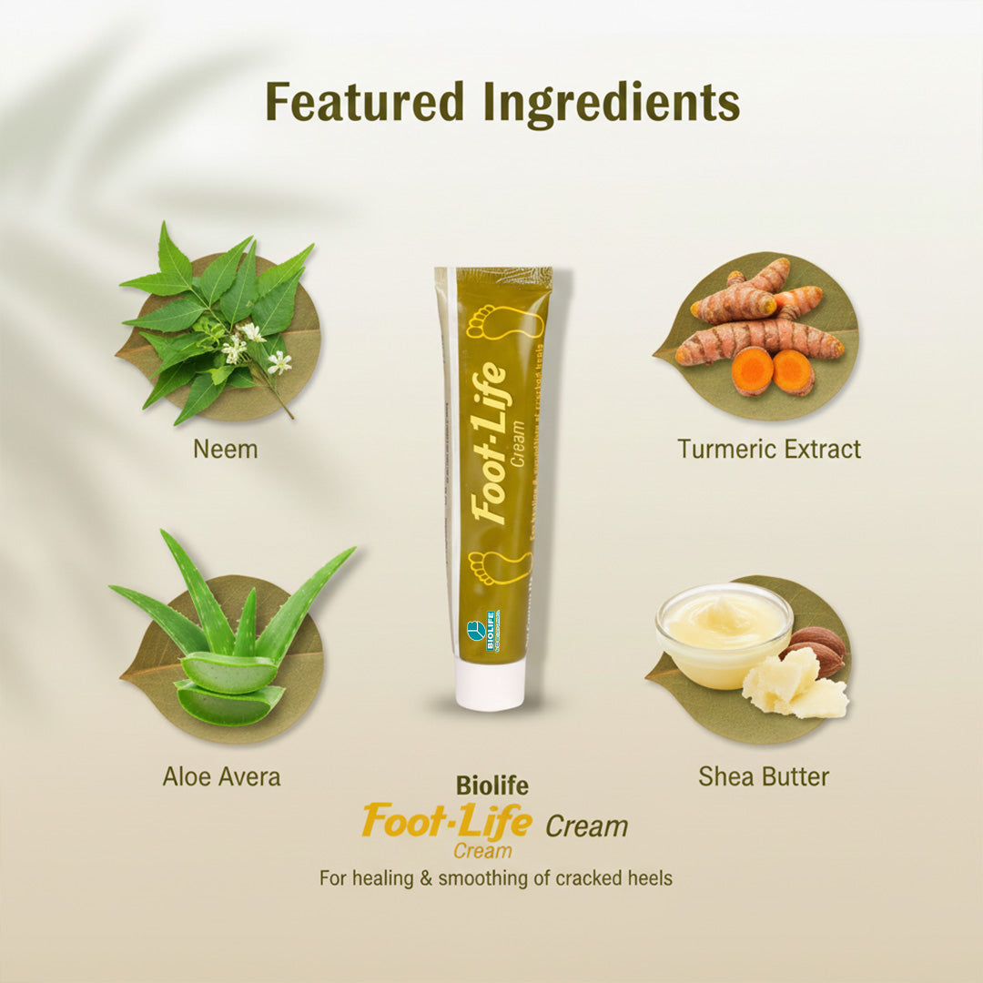 FOOTLIFE CREAM | Treatment and prevention of cracked heels 25GM