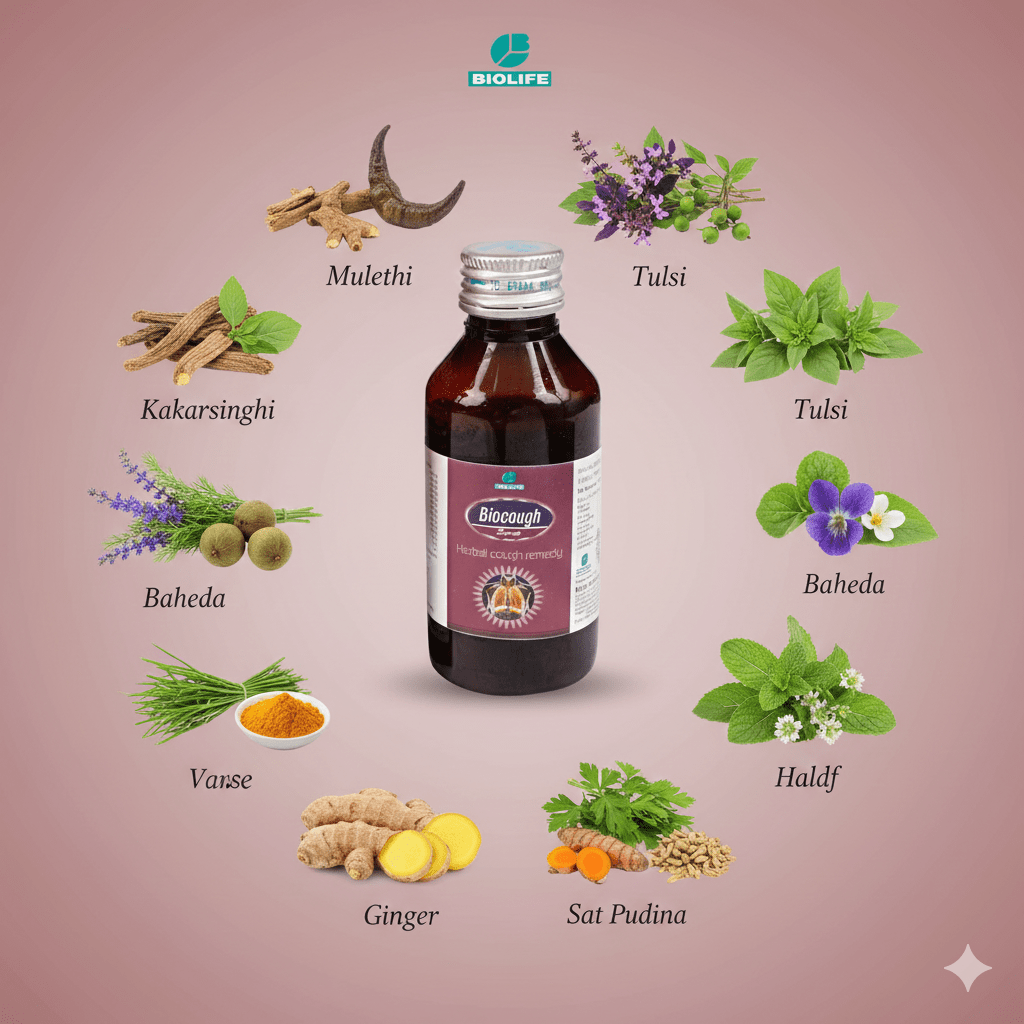 BIOCOUGH SYRUP| Acute & Chronic Bronchitis, Cold & Sore Throat| 100ML
