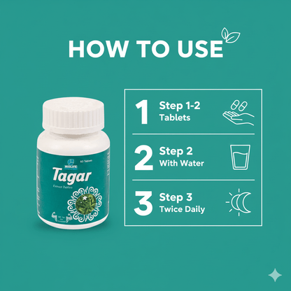 TAGAR EXT. TABLETS| Cure Pain, Increase Appetite, Cure Respiratory System (1x60)