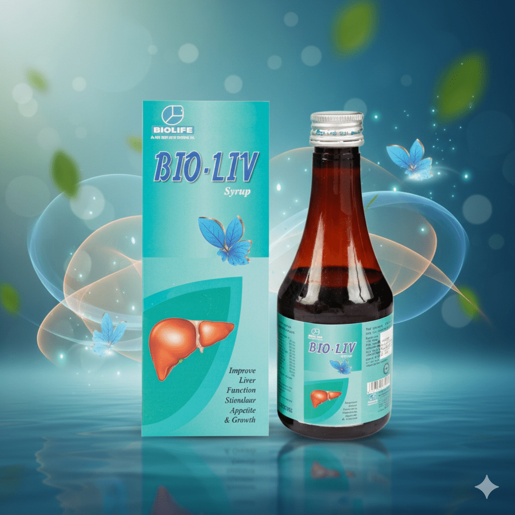 BIO-LIV SYRUP| Improves Efficiency of the Liver, Appetite & Digestion| 100 ML