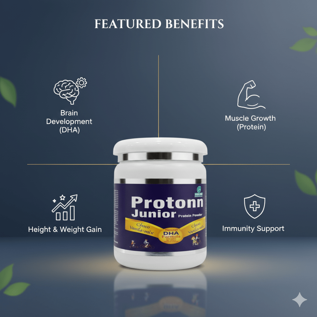 PROTONN JR.PROTEIN POWDER| Helps in Muscles Stable & Strong 200gm