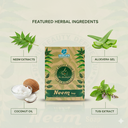 NEEM SOAP | Anti-septic and moisturizing cleansing bar75GM