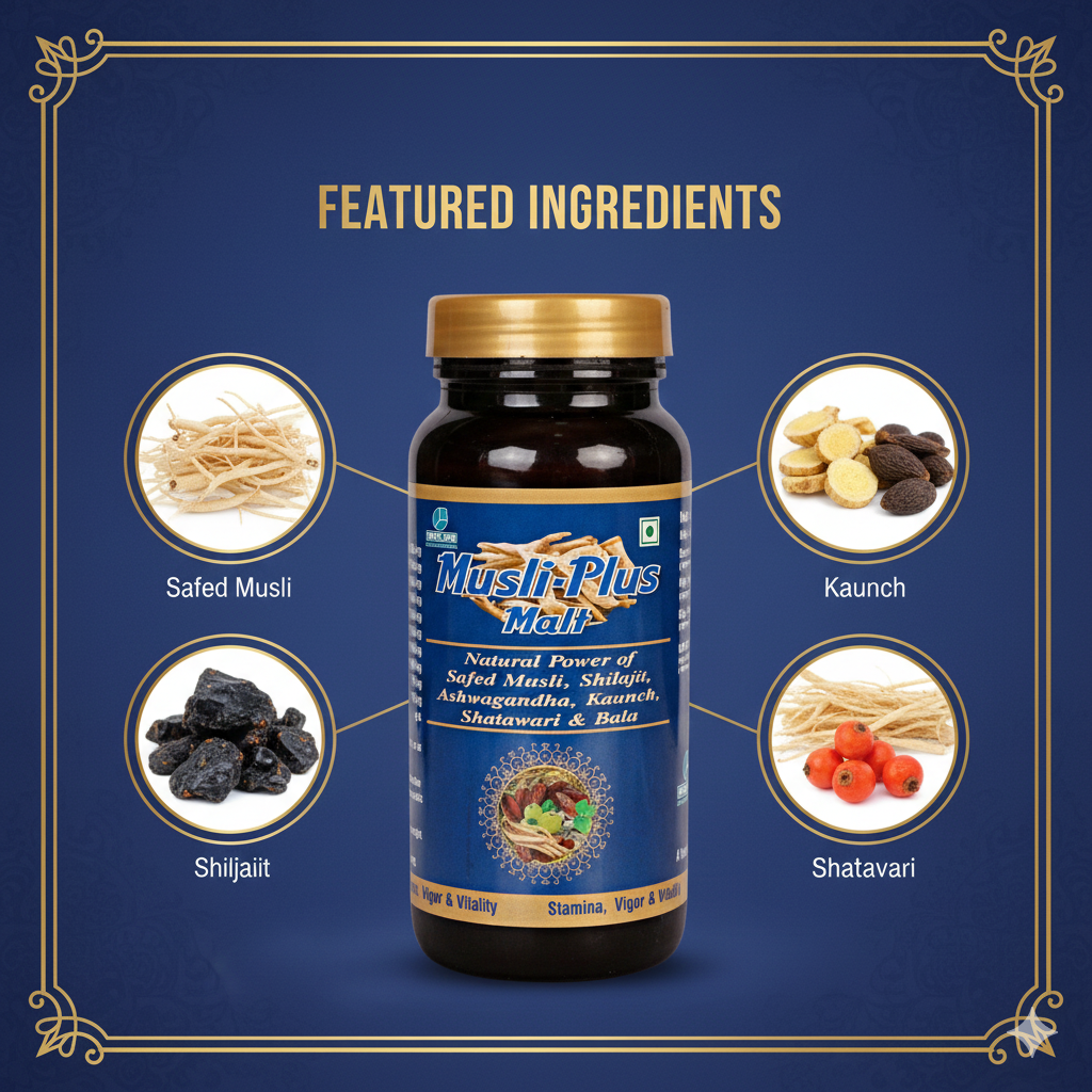 MUSLI PLUS MALT | Promote Stamina, Vigor & Vitality 400ML