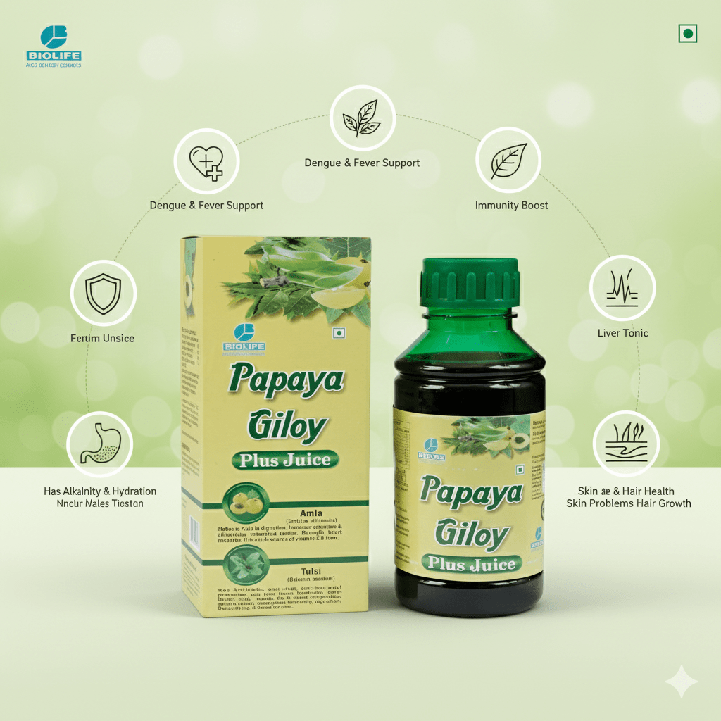 PAPAYA GILOY PLUS JUICE| Immune & Digestive Powerhouse| 500ML