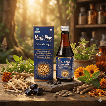 MUSLI PLUS SYRUP | Energy tonic | Enhance Performance & Confidence | 300ML