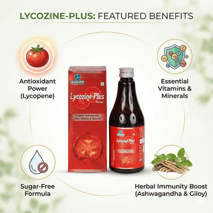 LYCOZINE SYRUP| Powerful Antioxidant | Immunity & Vitality Boost| 300ML