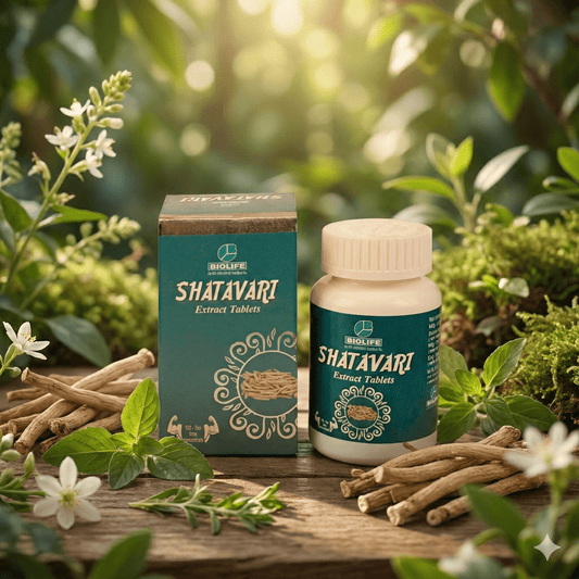 SHATAVARI EXT. TABLETS| Increase Sexual vitality, menstruation, ovulation & fertility| (1x60)