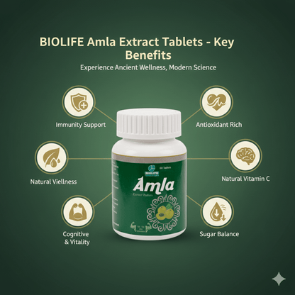 AMLA EXT.TABLETS|  Powerful Antioxidant, Your Body's Defense & Vitality (1x60)