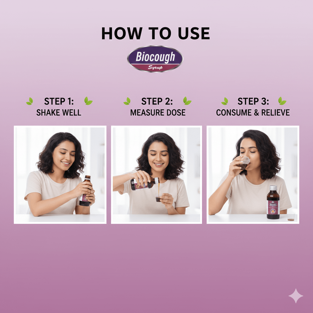 BIOCOUGH SYRUP| Acute & Chronic Bronchitis, Cold & Sore Throat| 100ML