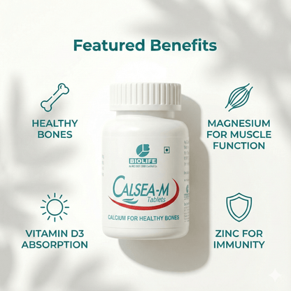 CALSEA-M TABLETS| Support Strong bones & Healthy Muscles| (1x60)