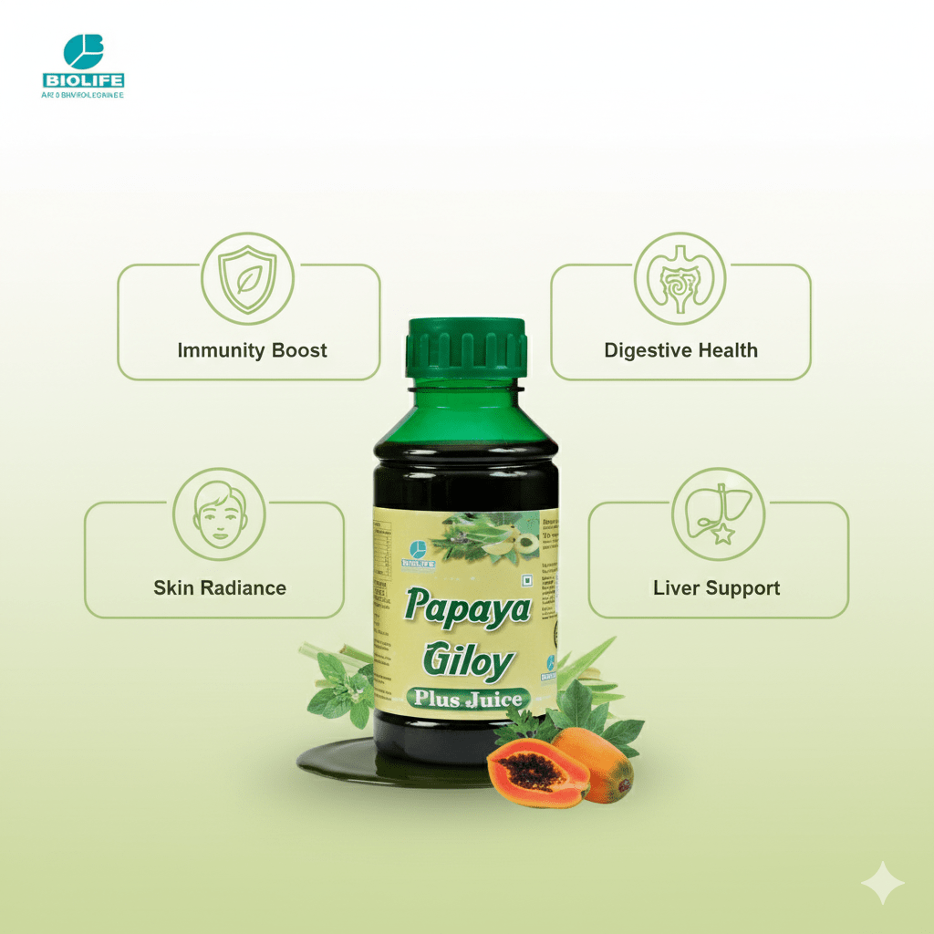 PAPAYA GILOY PLUS JUICE| Immune & Digestive Powerhouse| 500ML
