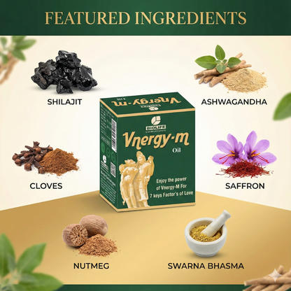 VNERGY-M OIL | Support for intimacy, confidence & conjugal pleasure 15ML