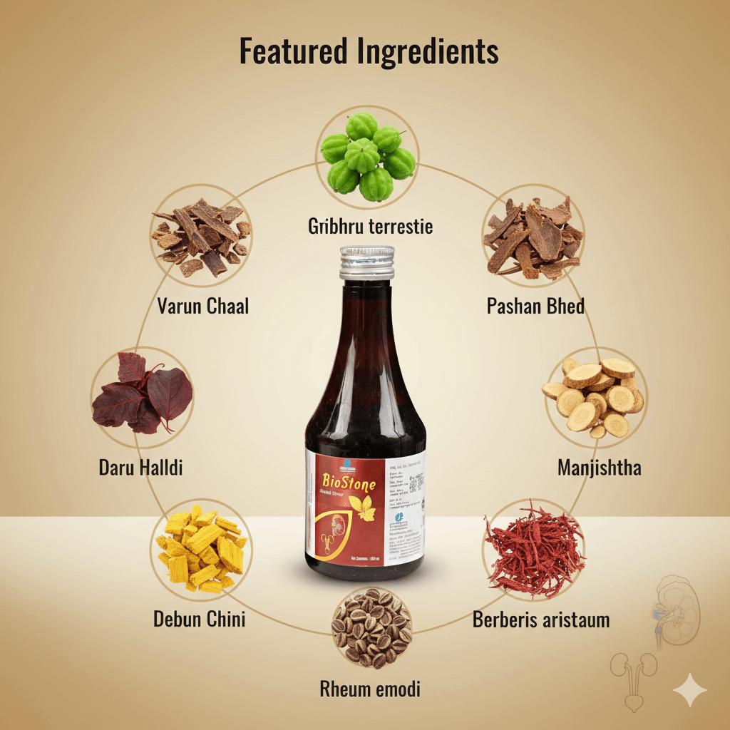BIOSTONE SYRUP| Support Urinary System Health like Stones & Infections| 200ML
