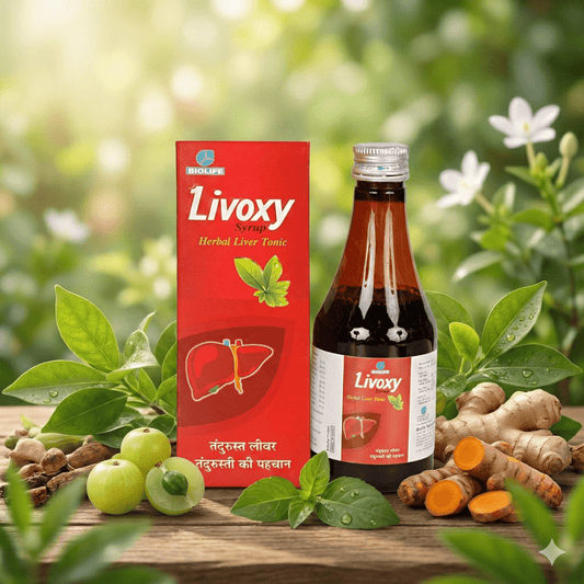 LIVOXY SYRUP| Herbal Liver Tonic| Stimulates Appetite & overall growth| 200ML