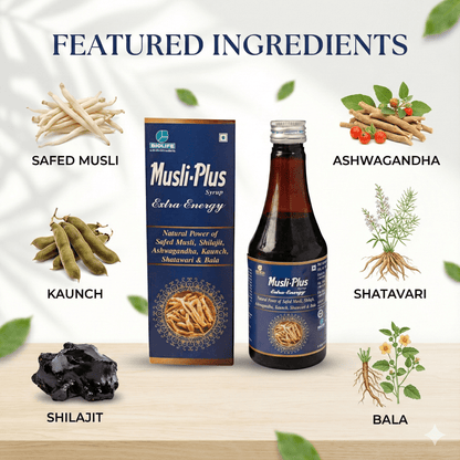 MUSLI PLUS SYRUP | Energy tonic | Enhance Performance & Confidence | 300ML