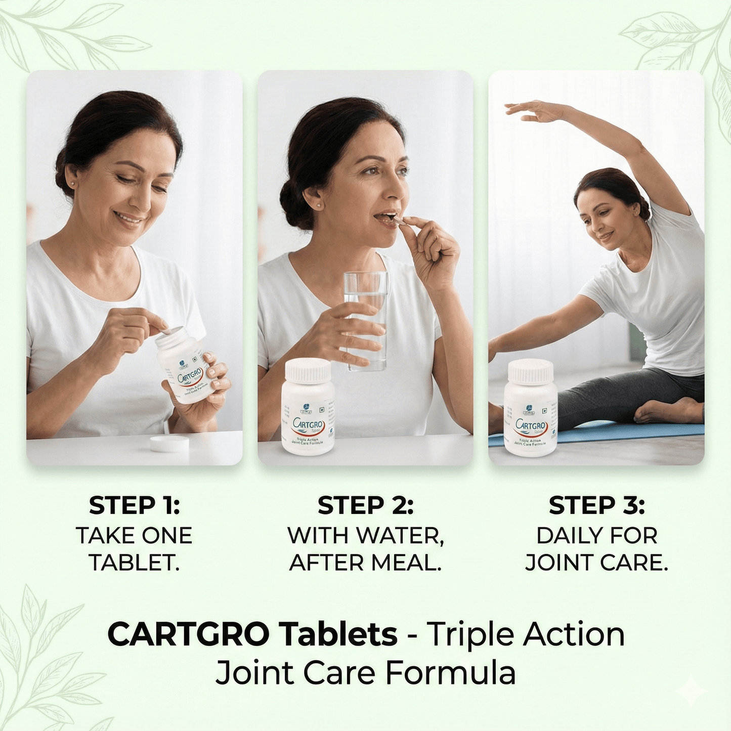 CARTGRO TABLETS| Support Joint Health, Cartilage Integrity & Flexibility (1x60)