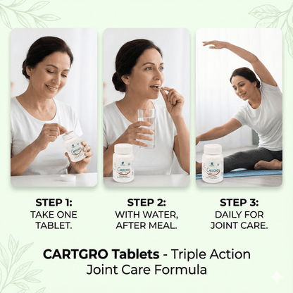 CARTGRO TABLETS| Support Joint Health, Cartilage Integrity & Flexibility (1x60)
