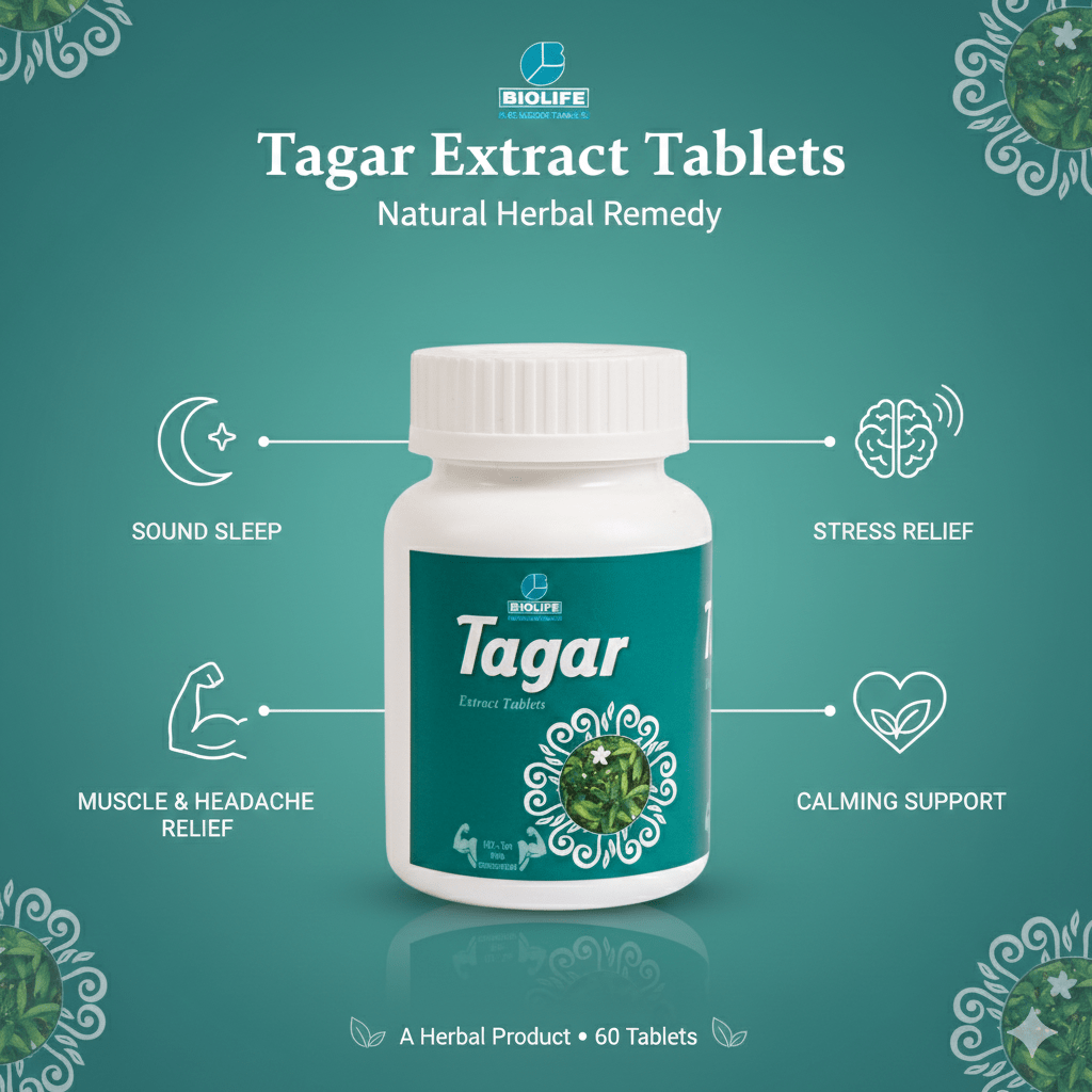 TAGAR EXT. TABLETS| Cure Pain, Increase Appetite, Cure Respiratory System (1x60)