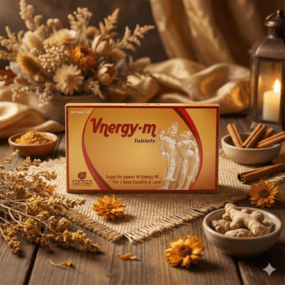 VNERGY-M TABLETS| For Boosting Stamina, Energy & Well-being| (1X10X10)