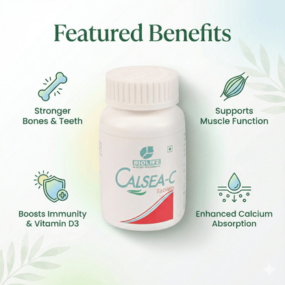 CALSEA-C TABLETS| Support Bone and Muscle health for active life| (1x60)