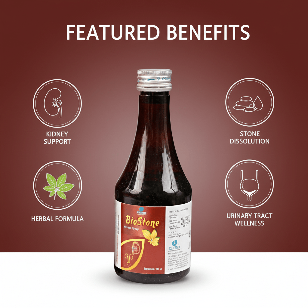 BIOSTONE SYRUP| Support Urinary System Health like Stones & Infections| 200ML