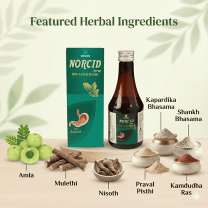 NORCID SYRUP| Natural Relief for Acidity| 200ML
