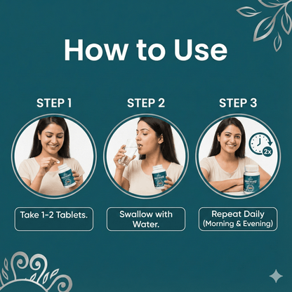 SHATAVARI EXT. TABLETS| Increase Sexual vitality, menstruation, ovulation & fertility| (1x60)