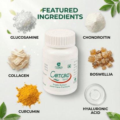 CARTGRO TABLETS| Support Joint Health, Cartilage Integrity & Flexibility (1x60)