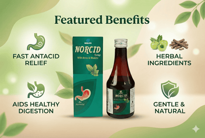 NORCID SYRUP| Natural Relief for Acidity| 200ML