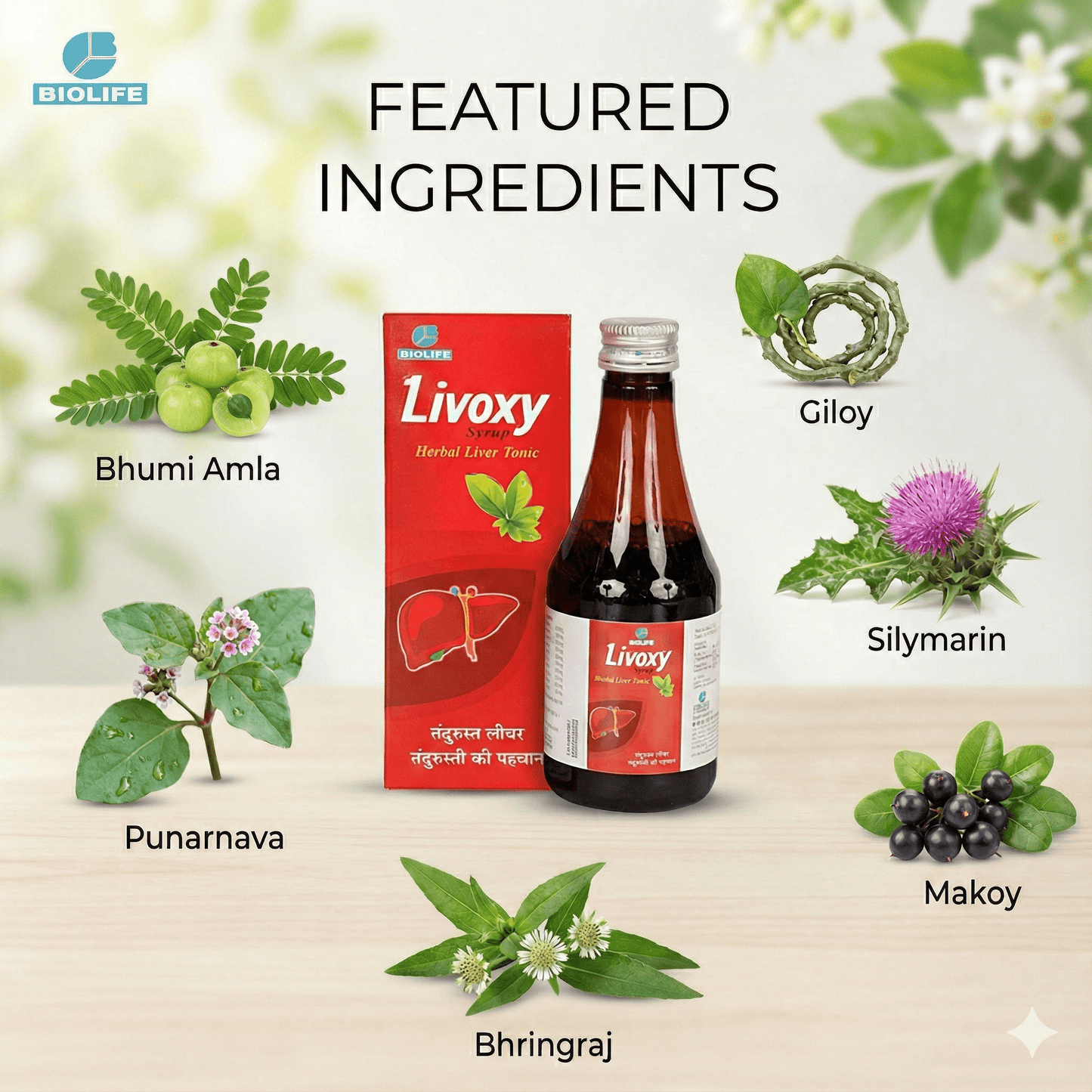 LIVOXY SYRUP| Herbal Liver Tonic| Stimulates Appetite & overall growth| 200ML
