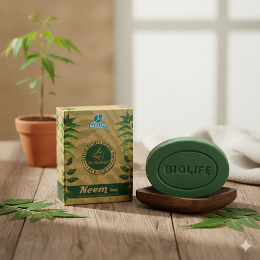 NEEM SOAP | Anti-septic and moisturizing cleansing bar75GM (Pack Of  6)