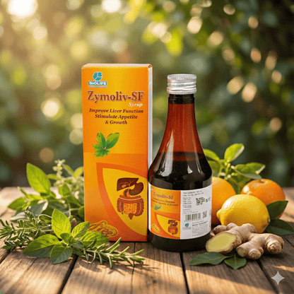 ZYMOLIV -SF SYRUP| Support liver function & promote overall growth| 200ML