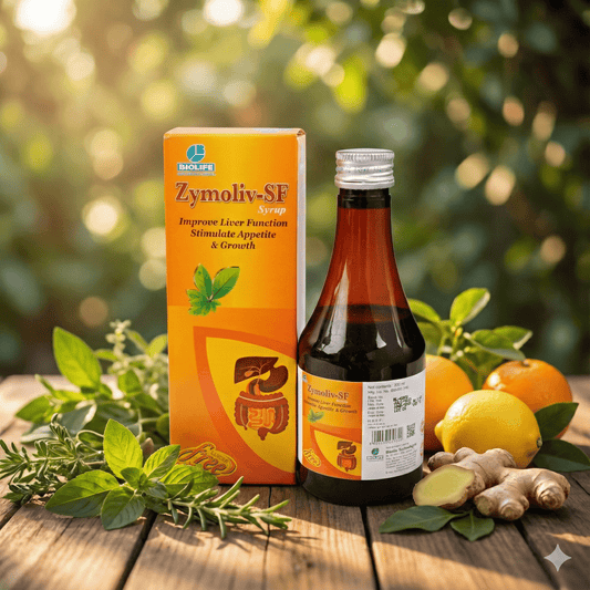 ZYMOLIV -SF SYRUP| Support liver function & promote overall growth| 200ML