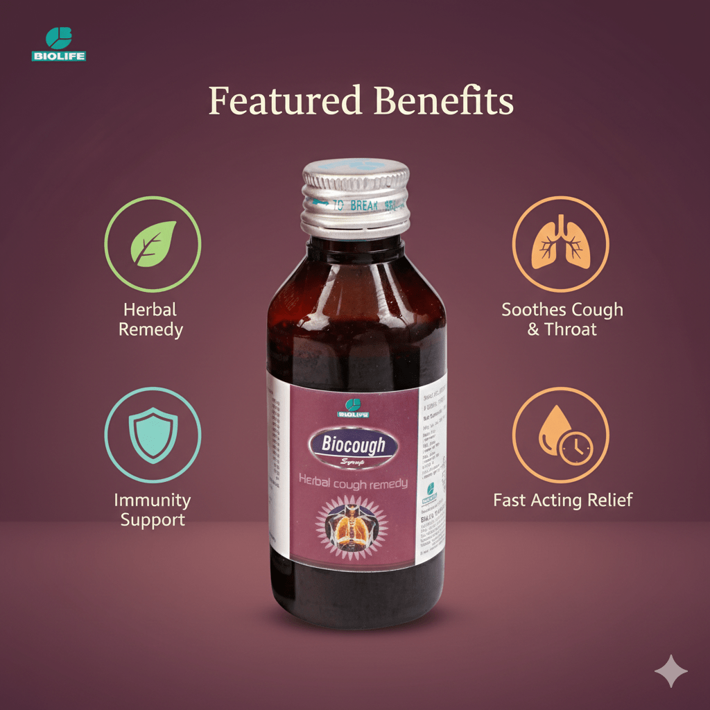 BIOCOUGH SYRUP| Acute & Chronic Bronchitis, Cold & Sore Throat| 100ML