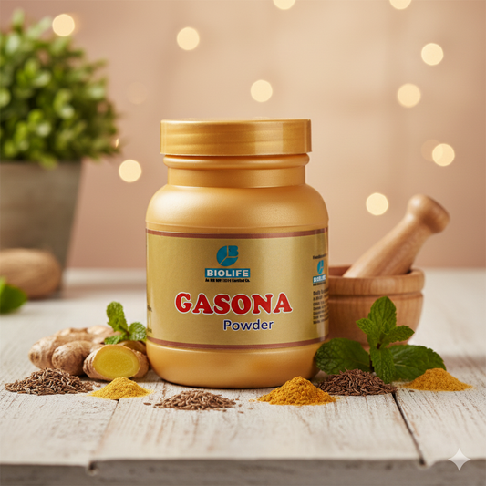 GASONA POWDER |  Instant relief from Gas, Acidity, and other Stomach Disorders 100GM