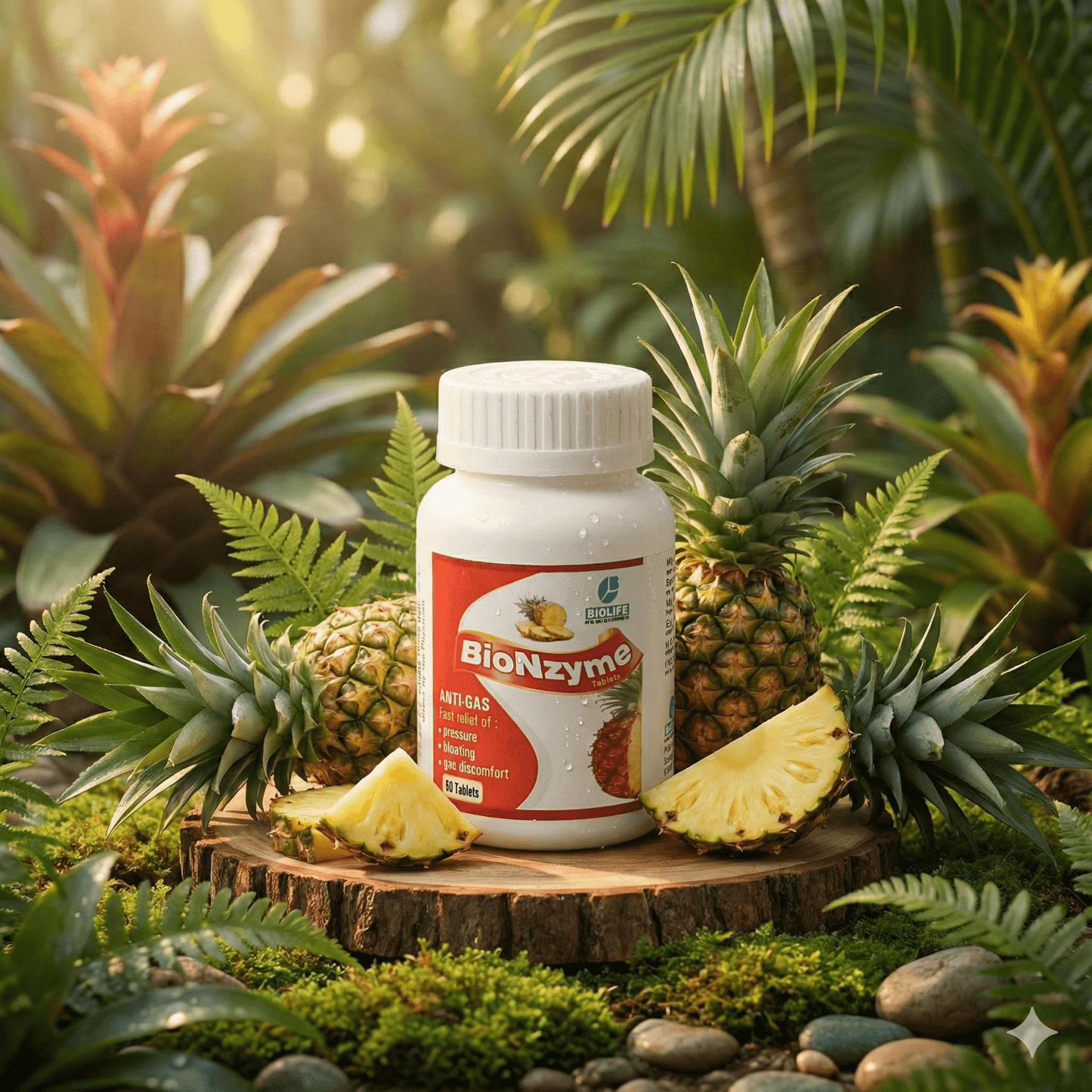 BIONZYME TABLETS| Powerful Digestive & Carminative Aid| (1x60)