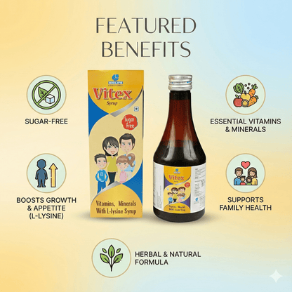 VITEX SYRUP| Minimizes Radicals Damage and Skin Ageing| 200ML