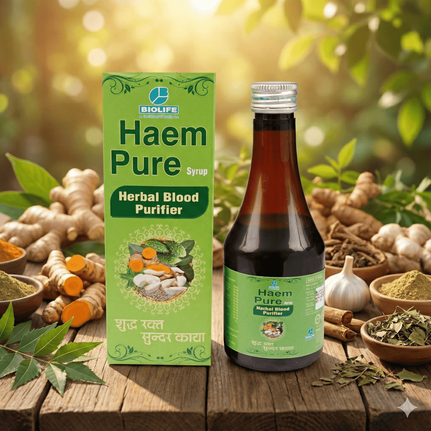 HAEM PURE SYRUP| Herbal Blood Purifier| Clear Skin & Inner Health| 200ML