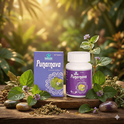 PUNARNAVA EXT. TABLETS| Helps in Weight loose, Digestion, Diabetes & Arthritis| (1x60)