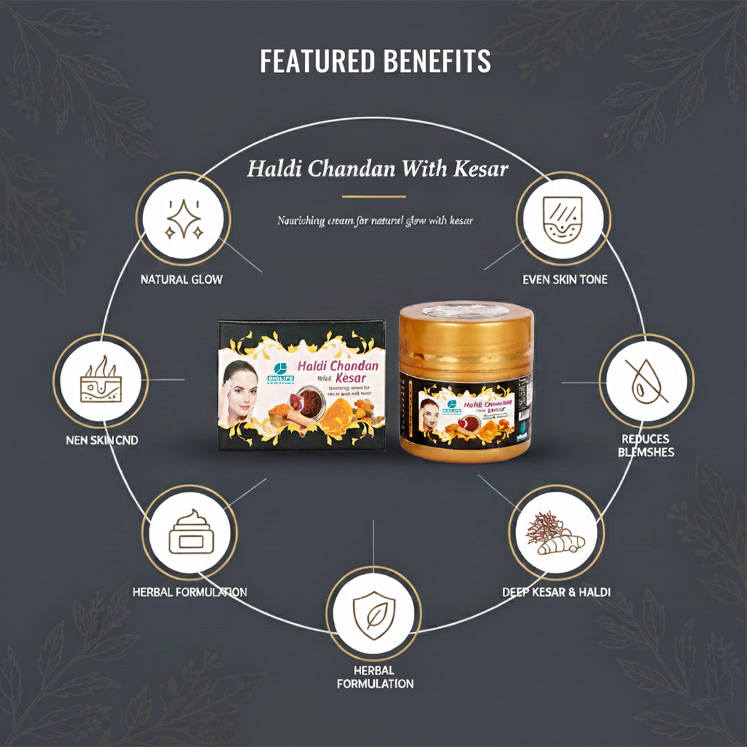 HALDI CHANDAN CREAM | Naturally glowing and fairer complexion 50GM