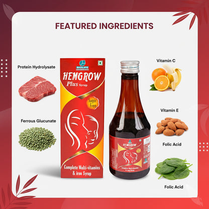 HEMGROW PLUS SYRUP | Support healthy blood sugar levels 200ML