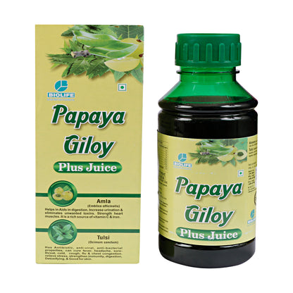 PAPAYA GILOY PLUS JUICE| Immune & Digestive Powerhouse| 500ML